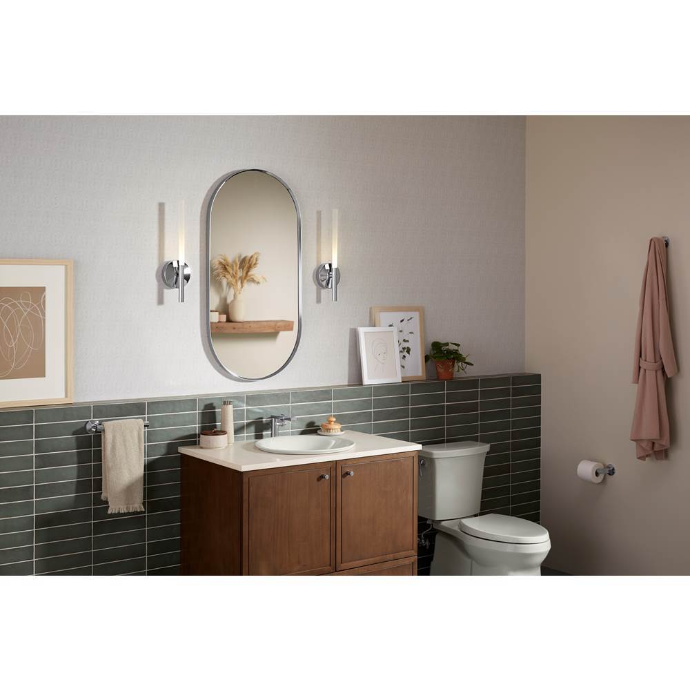 Essential 20'' x 40'' capsule framed mirror