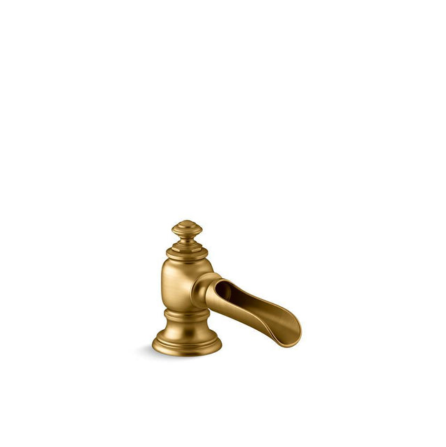 Kohler - Artifacts with Flume design Bathroom sink faucet spout with Flume design, 1.2 gpm - Vibrant Brushed Moderne Brass