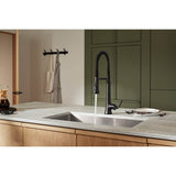 Tone Semi-professional pull-down kitchen sink faucet with three-function sprayhead