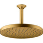 Kohler - Awaken 10'' single-function rainhead, 1.75 gpm - Vibrant Brushed Moderne Brass