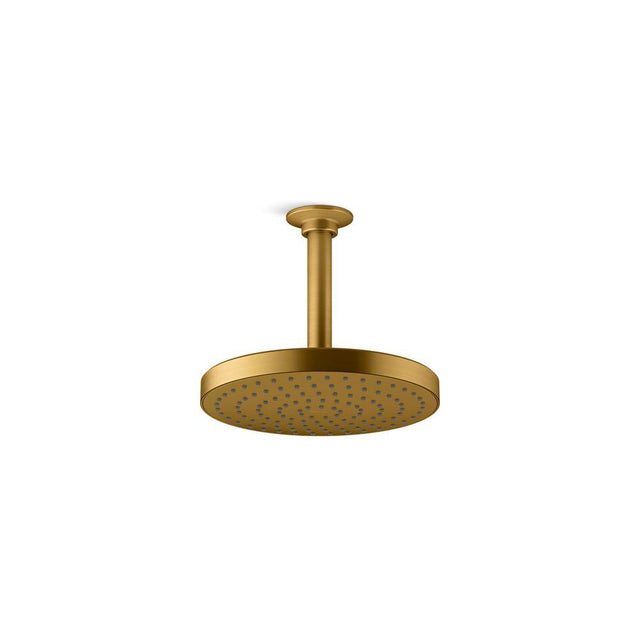 Kohler - Awaken 8'' single-function rainhead, 2.5 gpm - Vibrant Brushed Moderne Brass