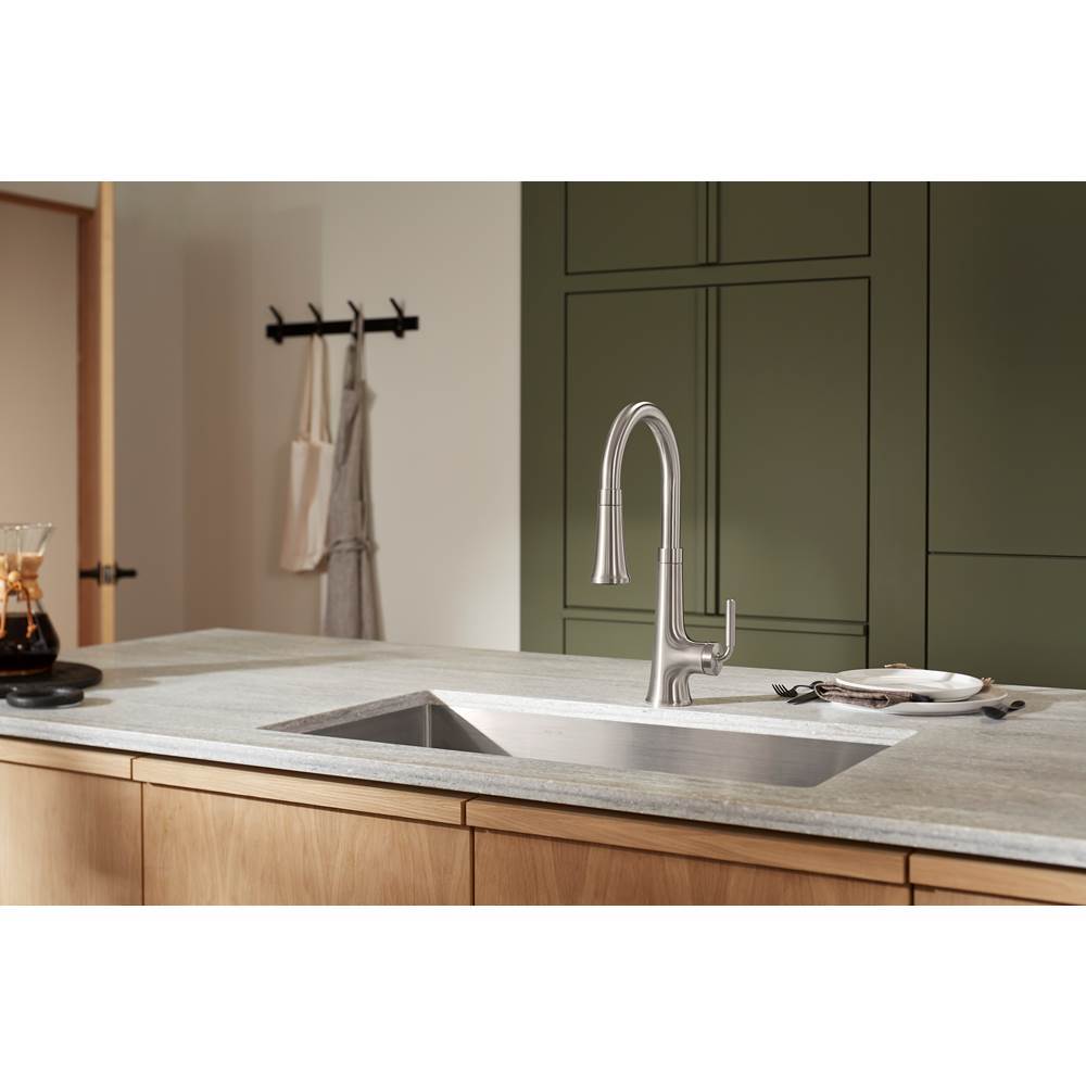 ToneE Touchless pull-down kitchen sink faucet with KOHLER Konnect