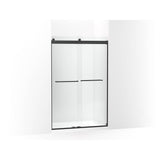 Kohler - Levity Sliding shower door, 74'' H x 44-5/8 - 47-5/8'' W, with 1/4'' thick Crystal Clear glass - Matte Black