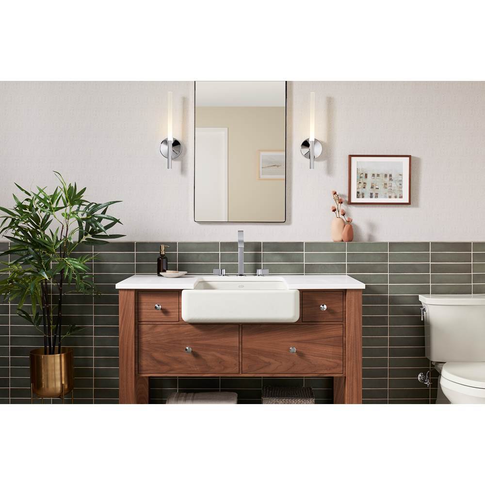 Components Deck-mount bath spout with Ribbon design