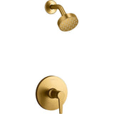 Kohler - Pitch Rite-Temp shower trim kit, 1.75 gpm - Vibrant Brushed Moderne Brass