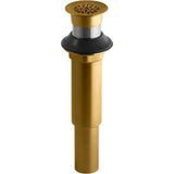 Kohler - Decorative grid drain without overflow - Vibrant Brushed Moderne Brass