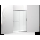 Kohler - Elate Sliding shower door, 70-1/2'' H x 44-1/4 - 47-5/8'' W, with 1/4'' thick Crystal Clear glass - Bright Silver