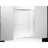 Kohler - Elate Tall 75-1/2'' H sliding shower door with 5/16''-thick glass - Bright Silver