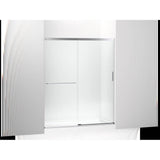 Kohler - Elate Sliding shower door, 70-1/2'' H x 56-1/4 - 59-5/8'' W, with 1/4'' thick Crystal Clear glass - Bright Silver
