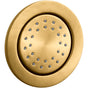 Kohler - WaterTile Round 27-nozzle single-function body spray, 2.0 gpm - Vibrant Brushed Moderne Brass
