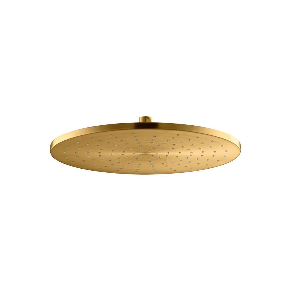 Kohler - Contemporary Round 14- single-function rainhead, 2.5 gpm - Vibrant Brushed Moderne Brass