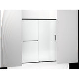 Kohler - Elate Sliding shower door, 70-1/2'' H x 56-1/4 - 59-5/8'' W, with 1/4'' thick Frosted glass - Matte Black