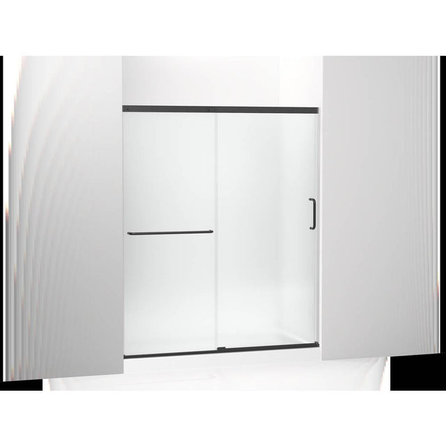 Kohler - Elate Sliding shower door, 70-1/2'' H x 56-1/4 - 59-5/8'' W, with 1/4'' thick Frosted glass - Matte Black