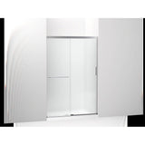 Kohler - Elate Sliding shower door, 70-1/2'' H x 44-1/4 - 47-5/8'' W, with 1/4'' thick Frosted glass - Bright Silver