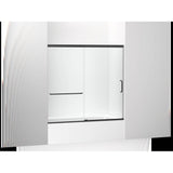 Kohler - Elate 56-3/4'' H sliding bath door with 1/4''-thick glass - Matte Black
