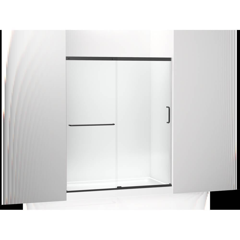 Kohler - Elate Sliding shower door, 70-1/2'' H x 56-1/4 - 59-5/8'' W, with 1/4'' thick Crystal Clear glass - Matte Black