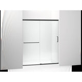 Kohler - Elate Sliding shower door, 70-1/2'' H x 56-1/4 - 59-5/8'' W, with 1/4'' thick Crystal Clear glass - Matte Black