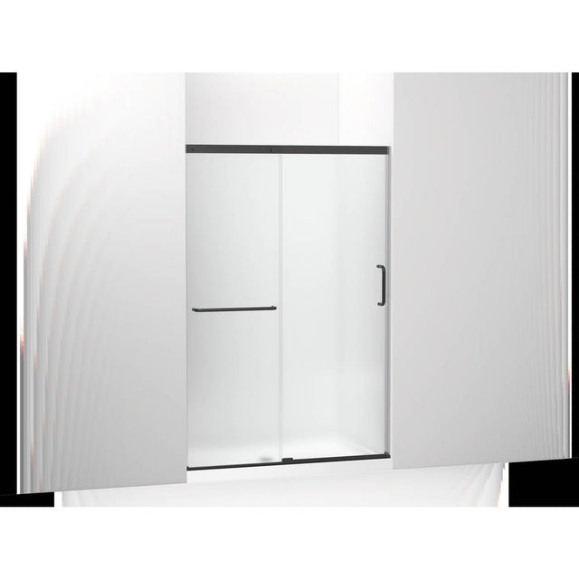 Kohler - Elate Sliding shower door, 70-1/2'' H x 44-1/4 - 47-5/8'' W, with 1/4'' thick Frosted glass - Matte Black