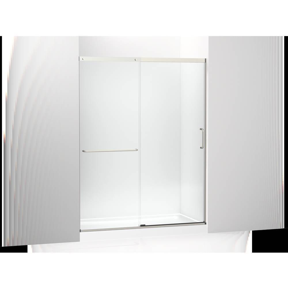 Kohler - Elate Tall 75-1/2'' H sliding shower door with 5/16''-thick glass - Matte Nickel