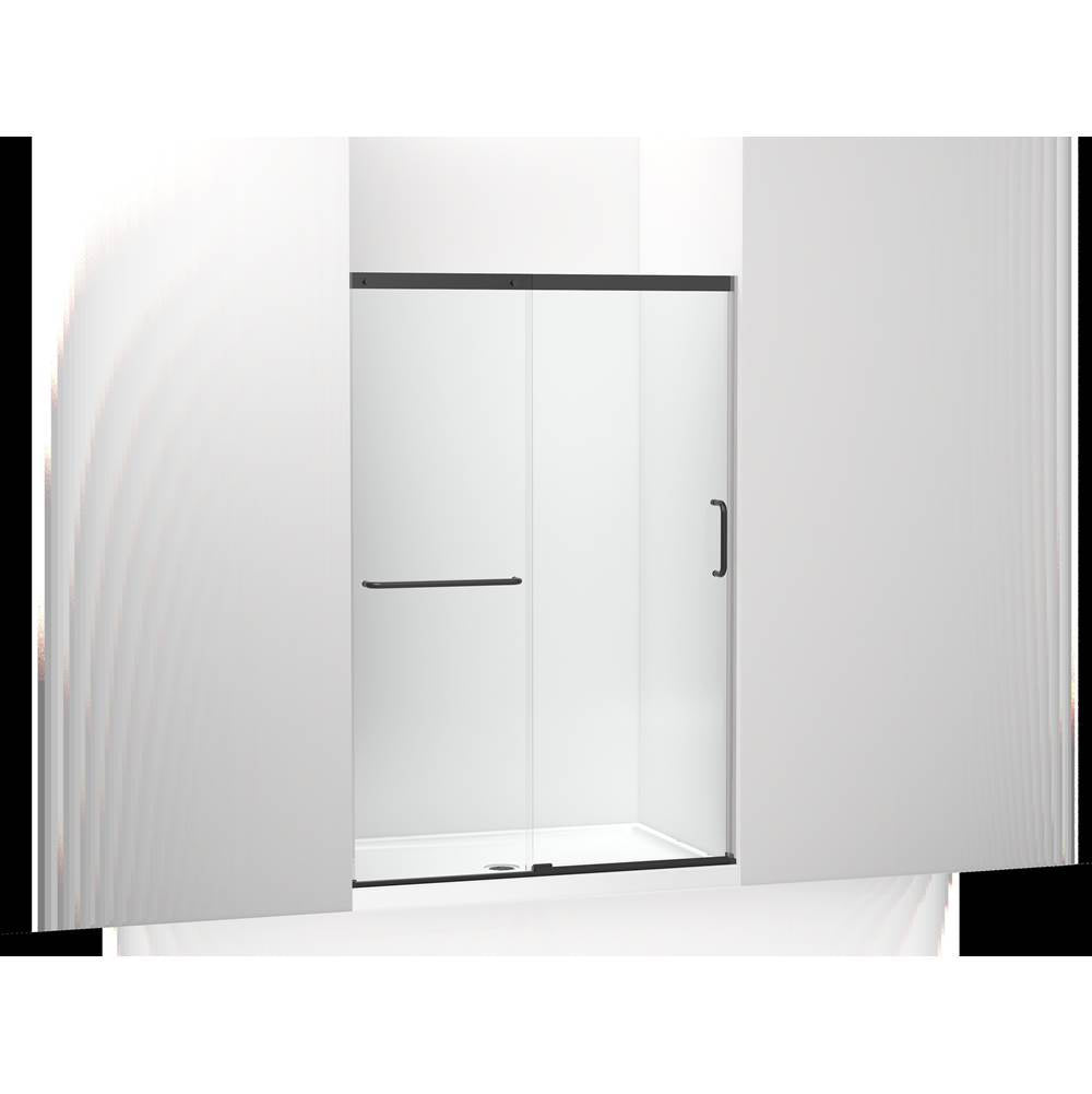 Kohler - Elate Sliding shower door, 70-1/2'' H x 44-1/4 - 47-5/8'' W, with 1/4'' thick Crystal Clear glass - Matte Black