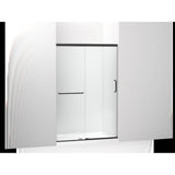 Kohler - Elate Sliding shower door, 70-1/2'' H x 44-1/4 - 47-5/8'' W, with 1/4'' thick Crystal Clear glass - Matte Black