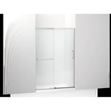 Kohler - Elate Sliding shower door, 70-1/2'' H x 44-1/4 - 47-5/8'' W, with 1/4'' thick Frosted glass - Matte Nickel