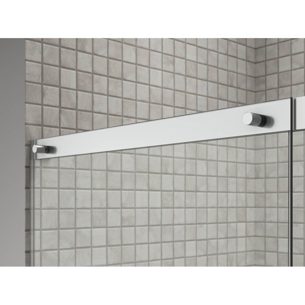 Elate Sliding shower door, 75-1/2'' H x 68-1/4 - 71-5/8'' W, with heavy 5/16'' thick Crystal Clear glass
