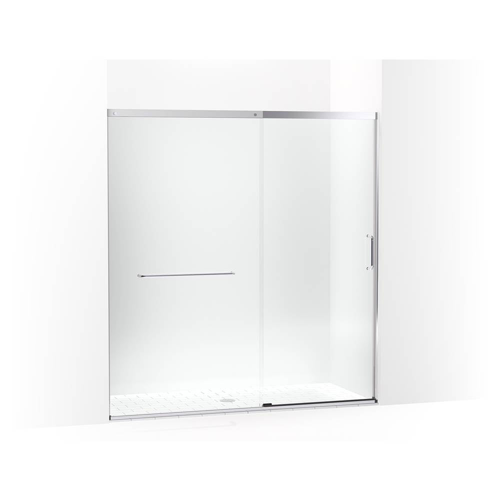 Elate Sliding shower door, 75-1/2'' H x 68-1/4 - 71-5/8'' W, with heavy 5/16'' thick Crystal Clear glass