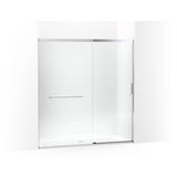 Elate Sliding shower door, 75-1/2'' H x 68-1/4 - 71-5/8'' W, with heavy 5/16'' thick Crystal Clear glass