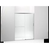 Kohler - Elate Sliding shower door, 70-1/2'' H x 50-1/4 - 53-5/8'' W, with 1/4'' thick Crystal Clear glass - Bright Silver