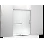 Kohler - Elate Sliding shower door, 75-1/2'' H x 50-1/4 - 53-5/8'' W, with heavy 5/16'' thick Crystal Clear glass - Matte Black