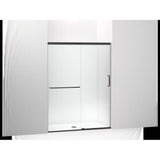 Kohler - Elate Sliding shower door, 70-1/2'' H x 50-1/4 - 53-5/8'' W, with 1/4'' thick Crystal Clear glass - Matte Black