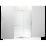Kohler - Elate Sliding shower door, 75-1/2'' H x 50-1/4 - 53-5/8'' W, with heavy 5/16'' thick Crystal Clear glass - Matte Nickel