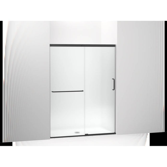 Kohler - Elate Sliding shower door, 70-1/2'' H x 50-1/4 - 53-5/8'' W, with 1/4'' thick Frosted glass - Matte Black