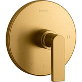 Kohler - Composed MasterShower temperature control valve trim with lever handle - Vibrant Brushed Moderne Brass