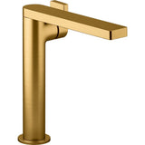Kohler - Composed Tall single-handle bathroom sink faucet with Lever handle, 1.2 gpm - Vibrant Brushed Moderne Brass