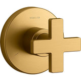 Kohler - Composed MasterShower transfer valve trim with cross handle - Vibrant Brushed Moderne Brass
