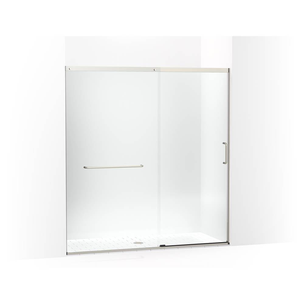 Elate Sliding shower door, 75-1/2'' H x 68-1/4 - 71-5/8'' W, with heavy 5/16'' thick Crystal Clear glass