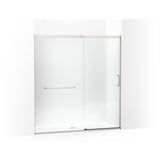 Elate Sliding shower door, 75-1/2'' H x 68-1/4 - 71-5/8'' W, with heavy 5/16'' thick Crystal Clear glass