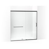 Elate Sliding shower door, 75-1/2'' H x 68-1/4 - 71-5/8'' W, with heavy 5/16'' thick Crystal Clear glass