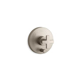 Kohler - Composed Rite-Temp valve trim with push-button diverter and cross handle - Vibrant Brushed Nickel