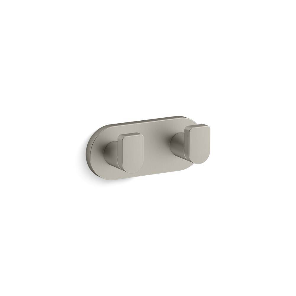 Kohler - Composed Double robe hook - Vibrant Brushed Nickel