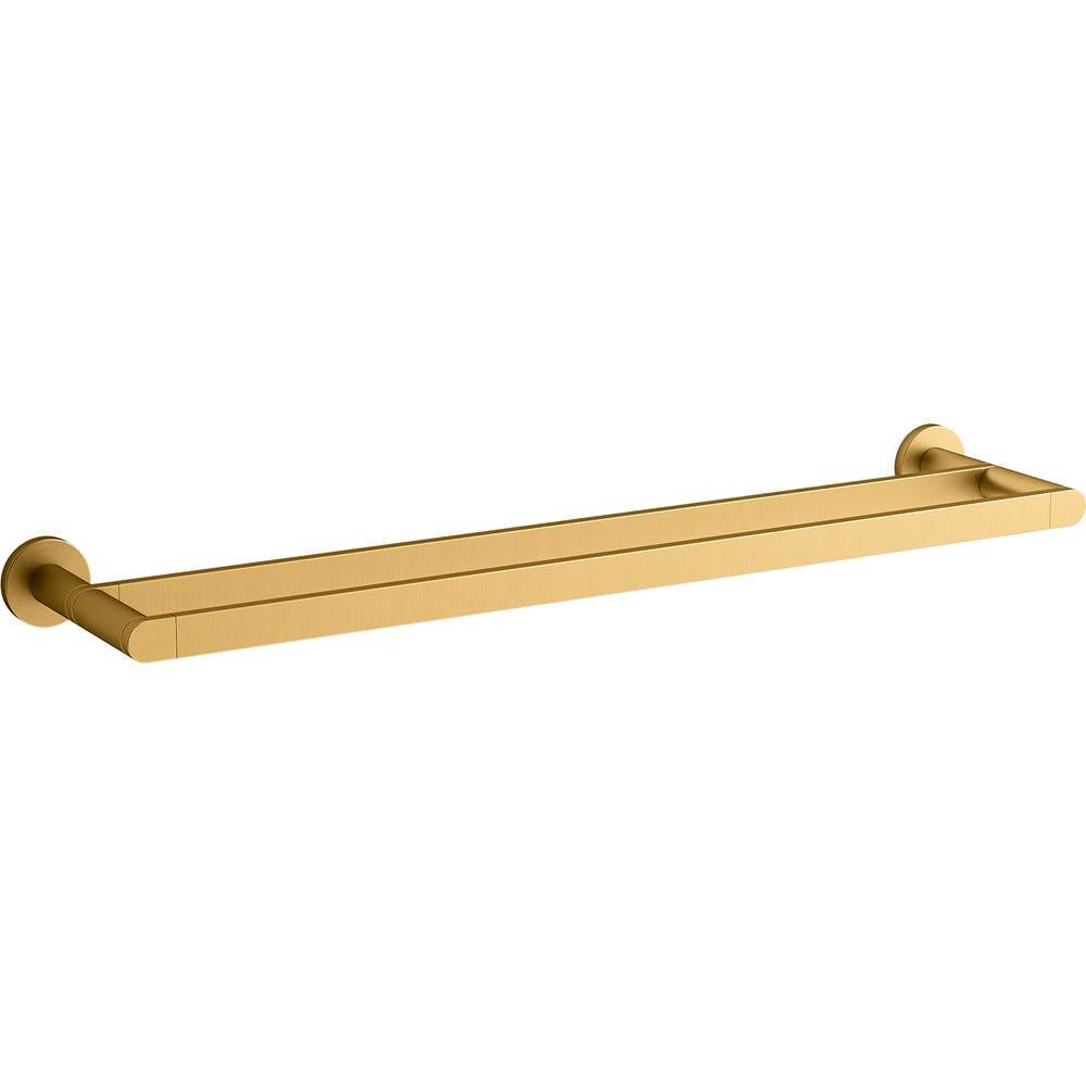 Kohler - Composed 24'' double towel bar - Vibrant Brushed Moderne Brass