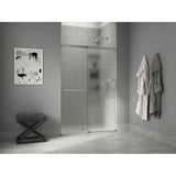 Elate Sliding shower door, 70-1/2'' H x 44-1/4 - 47-5/8'' W, with 1/4'' thick Frosted glass