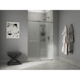 Elate Sliding shower door, 70-1/2'' H x 50-1/4 - 53-5/8'' W, with 1/4'' thick Frosted glass