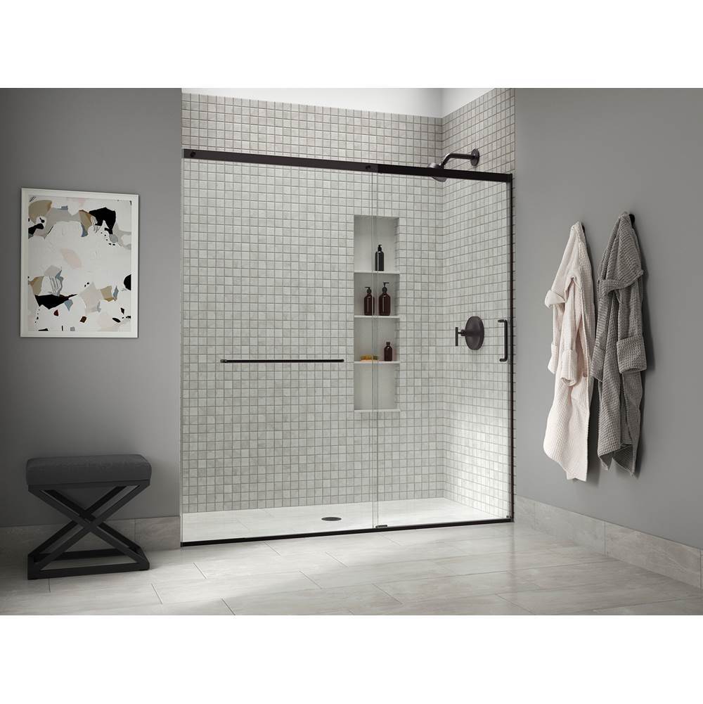 Kohler - Elate Sliding shower door, 75-1/2'' H x 68-1/4 - 71-5/8'' W, with heavy 5/16'' thick Crystal Clear glass - Matte Black