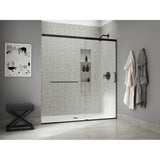 Kohler - Elate Sliding shower door, 75-1/2'' H x 68-1/4 - 71-5/8'' W, with heavy 5/16'' thick Crystal Clear glass - Matte Black