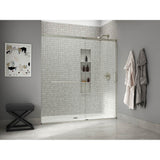 Kohler - Elate Sliding shower door, 75-1/2'' H x 68-1/4 - 71-5/8'' W, with heavy 5/16'' thick Crystal Clear glass - Anodized Matte Nickel