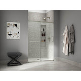 Elate Sliding shower door, 70-1/2'' H x 44-1/4 - 47-5/8'' W, with 1/4'' thick Crystal Clear glass