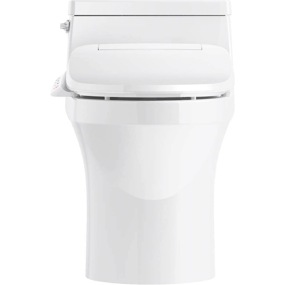 San Souci Hidden cord one-piece compact elongated toilet with concealed trapway, 1.28 gpf toilet